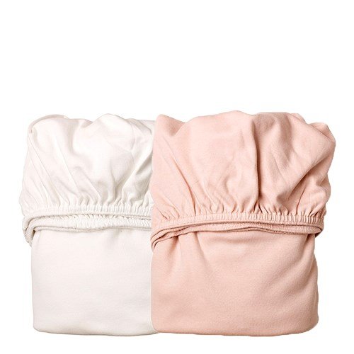 Featured image for “Cradle Fitted Sheet, white/soft pink”