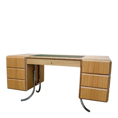 Featured image for “Office Desk, oak/green”