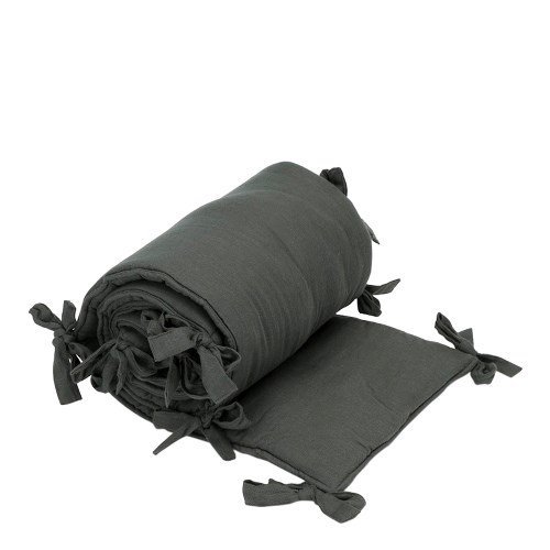 Featured image for “Muslin Bed Bumper, teal”