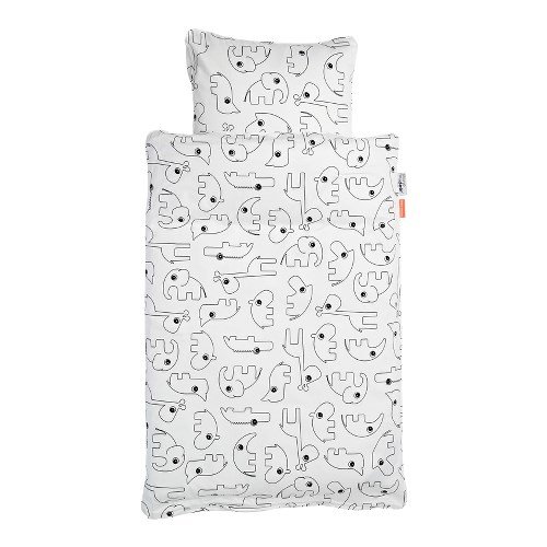 Featured image for “Contour 2-piece Baby Bed Linen, white”