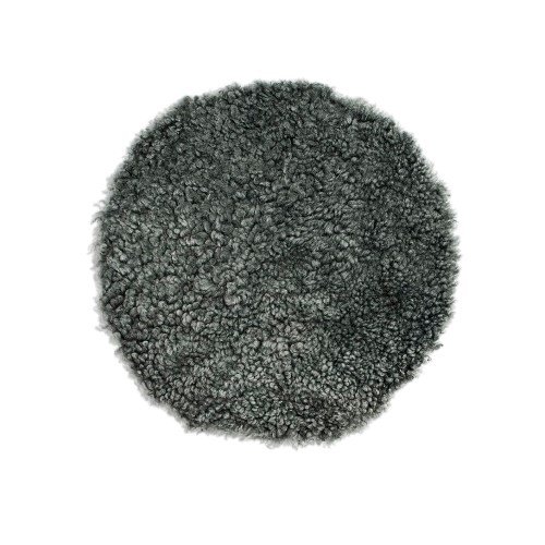 Featured image for “Sheepskin Cushion, curly, graphite”