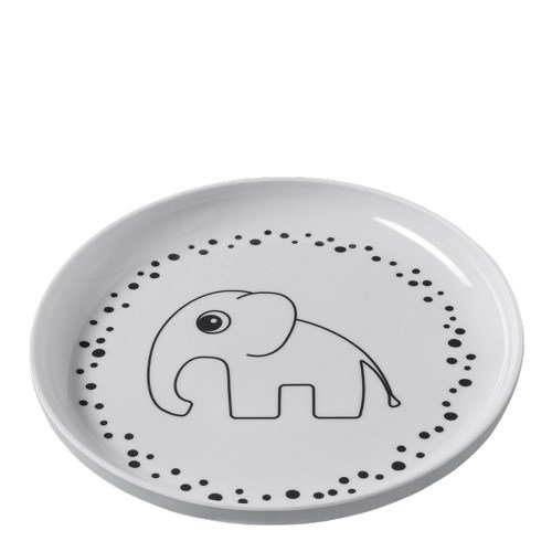 Featured image for “Happy Dots Yummy Plate, grey”
