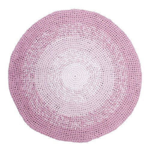 Featured image for “Crochet floor mat, gradient rose”