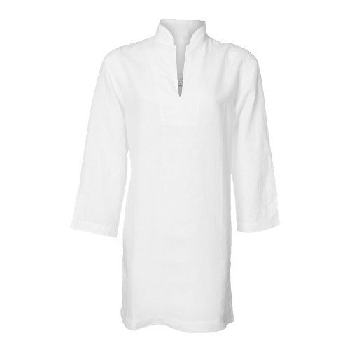 Featured image for “Anna Linen Night Shirt, white”