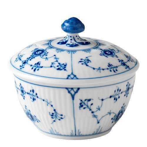 Featured image for “Blue Fluted Plain Sugar Bowl”