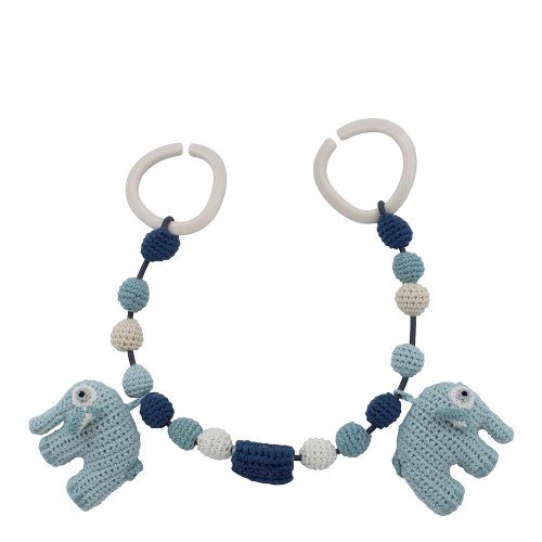 Featured image for “Fanto the Elephant Pram Chain, lagoon blue”
